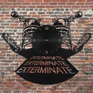 Dalek Warrior Vinyl Record Wall Clock Laser Cut File