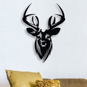 Deer Metal Wall Art for Home Decor Laser Cut DXF File