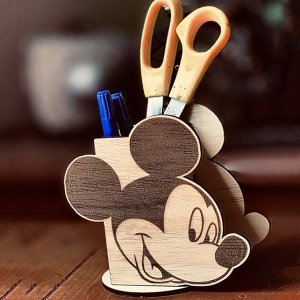 Disney Mickey Mouse Pencil Holder Laser Cut File