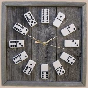 Domino Wall Clock for Playroom Decor Laser Cut File