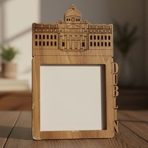 Dublin Wooden Photo Frame Laser Cut Custom House Design