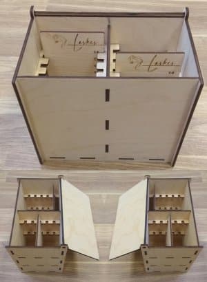 Eyelash Packaging Box Two Rows 150x75cm Laser Cut File