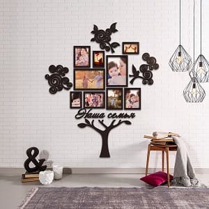 Family Tree Collage Frame Laser Cut File