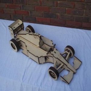 Formula 1 Car 3D Wooden Model Laser Cut File