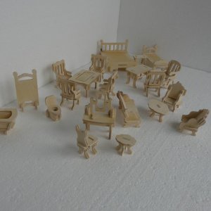 Furniture for Dollhouse Kits Laser Cut File