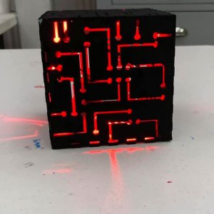 Futuristic Tesseract Cube Night Light LED Lamp