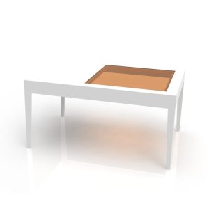 Half Glass Top Coffee Table Laser Cut File