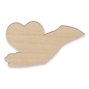 Hand Holding Heart Wood Craft Cutout Laser Cut File