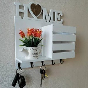 Home Entryway Mail and Key Holder Laser Cut File