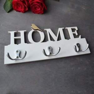 Home Sparrow Wall Hanging Key Holder Laser Cut File