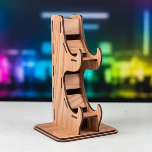 Laser Cut 2 Controllers and Headphone Holder Stand
