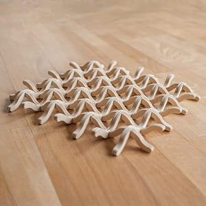 Laser Cut 3D Wood Structure Trivet | Hot Pot Stand