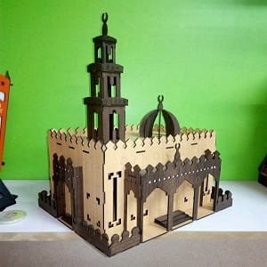 Laser Cut 3D Wooden Mosque Puzzle Model