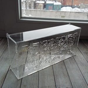Laser Cut Acrylic Box with Decorative Lid