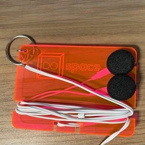 Laser Cut Acrylic Earphone Cord Organizer