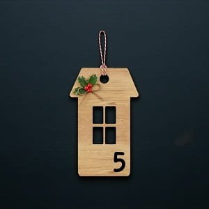 Laser Cut Advent Calendar Christmas Countdown Tag