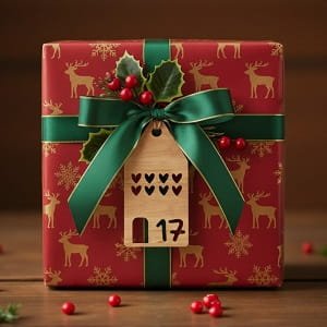 Laser Cut Advent Calendar House Shaped Gift Tag