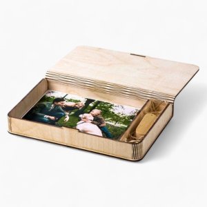 Laser Cut Album and USB Box Vector