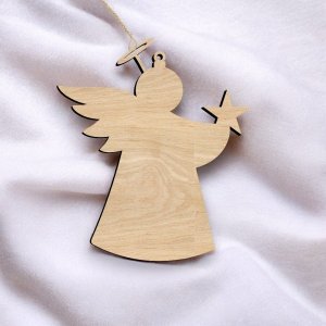 Laser Cut Angel with Star Vector