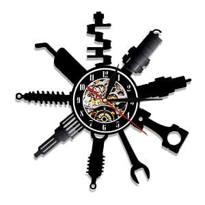 Laser Cut Auto Repair Shop Vinyl Wall Clock