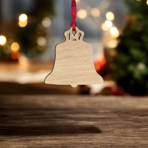 Laser Cut Bell Christmas Decoration Vector