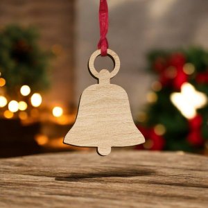 Laser Cut Bell Hanging Decor Ornament Vector