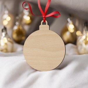 Laser Cut Blank Christmas Ornament Shape Vector