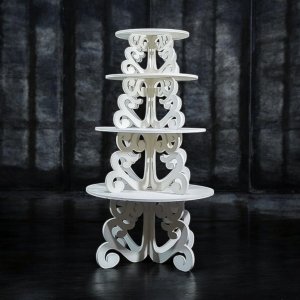 Laser Cut Cake Cupcake Dessert Table Stand Vector