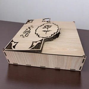 Laser Cut Candy Box Wooden Eid Gift Box