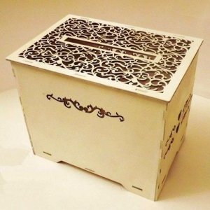 Laser Cut Card Box for Wedding Reception