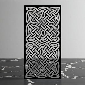 Laser Cut Celtic Knot Pattern Screen Panel