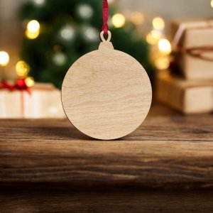 Laser Cut Christmas Craft Ball Ornament Vector