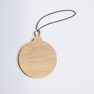 Laser Cut Christmas Craft Bauble Blank Vector
