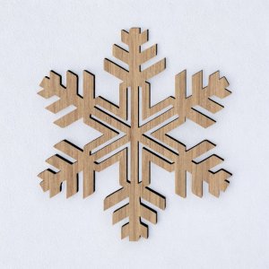 Laser Cut Christmas Decoration Snowflake Vector