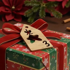 Laser Cut Christmas Gift Tag