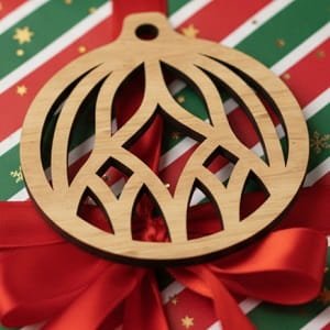 Laser Cut Christmas Hanging Pendant