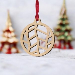 Laser Cut Christmas Line Art Bubble Vector