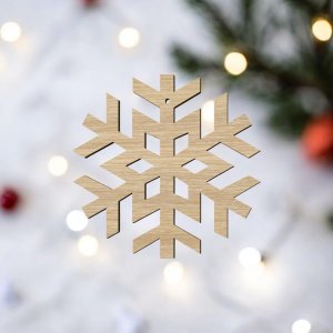 Laser Cut Christmas Snowflake Vector