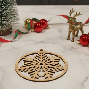 Laser Cut Christmas Snowflake Ornament