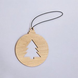Laser Cut Christmas Tree Cutout Bauble Vector
