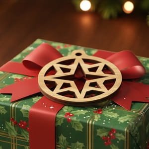 Laser Cut Christmas Tree Decorative Ornament