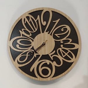 Laser Cut Cool Big Numbers Wall Clock