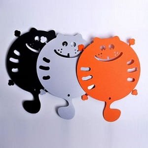 Laser Cut Cute Cat Trivet for Kitchen