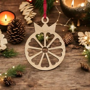 Laser Cut Decorative Bauble Vector
