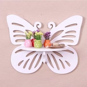 Laser Cut Decorative Butterfly Wall Shelf