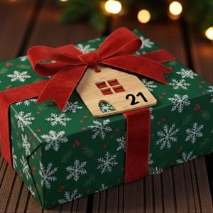 Laser Cut Decorative Christmas Gift Tag