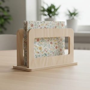 Laser Cut Decorative Napkin Holder for Tabletop