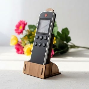 Laser Cut Desktop Remote Control Holder Stand