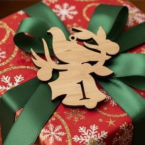 Laser Cut Dove with Olive Branch Christmas Countdown Ornament