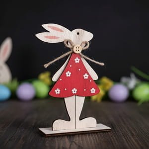 Laser Cut Easter Bunny Desktop Decor